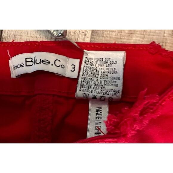 Juniors Vince. Red Ripped Mid Rise Stretch Skinny Jeans 3 Hip Hop Hipster Grunge - Picture 4 of 12